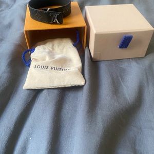 Louis Vuitton slim monogram bracelet